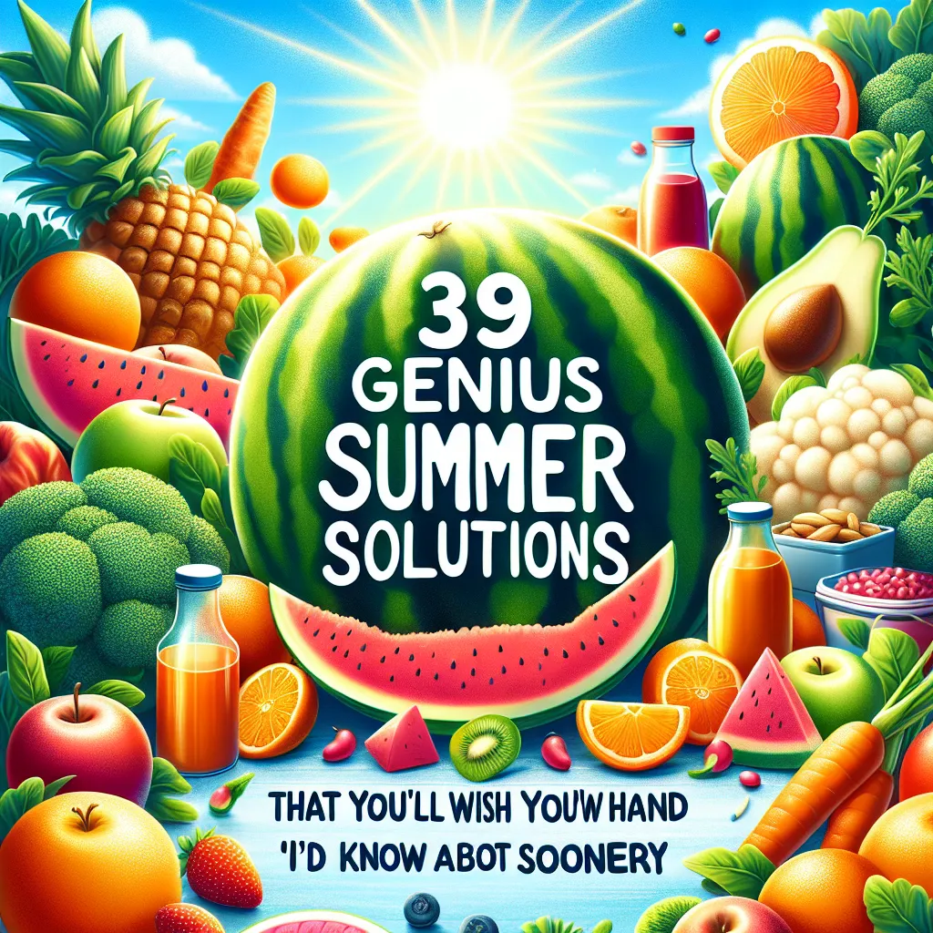 39 Genius Summer Solutions That You'll Wish You'd Known About Sooner