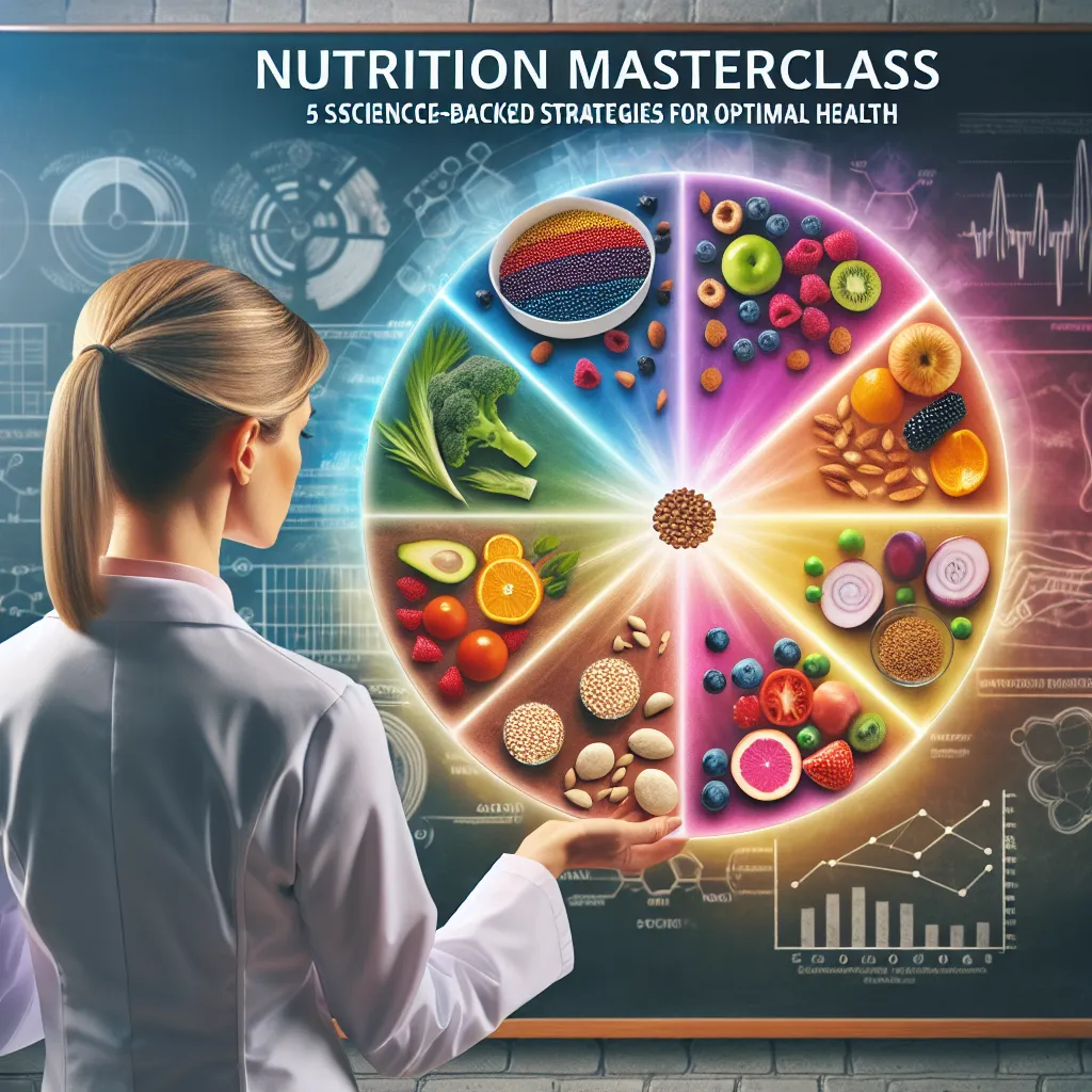 Nutrition Masterclass: 5 Science-Backed Strategies for Optimal Health